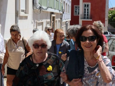 utentes e voluntarios em passeio