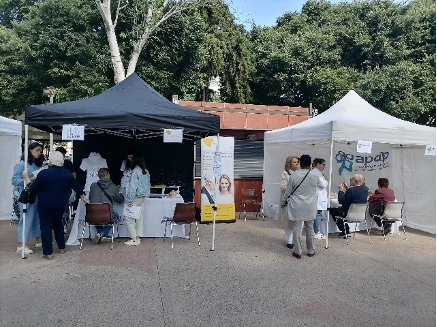 stands na feira de saude